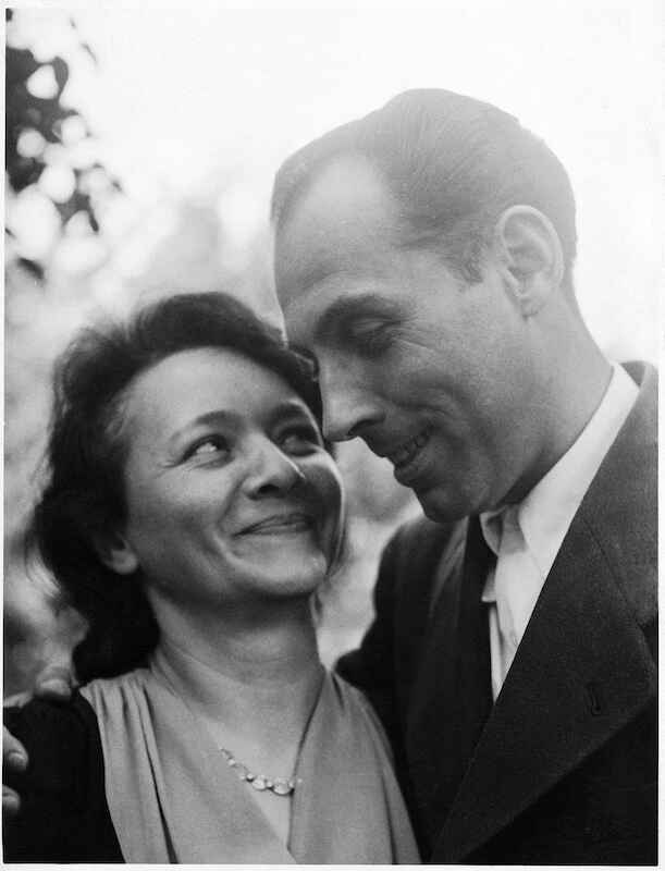 Körber und seine Ehefrau während des Kriegs in Chemnitz